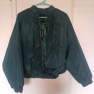 Emerald Green Bomber Jacket